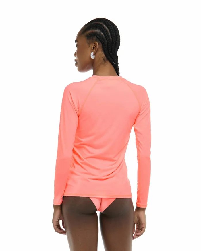 Body Glove Rash Guards Sun Protection Smoothies Sleek Long Sleeve Rashguard 8211 Coral 8211 Women