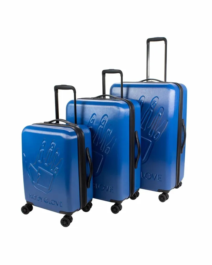Body Glove Travel Luggage Redondo 3Piece Hardside Spinner Luggage Set 8211 Northern Blue 8211 Accessories Body Glove Travel Luggage Redondo 3Piece Hardside Spinner Luggage Set 8211 Northern Blue 8211 Accessories