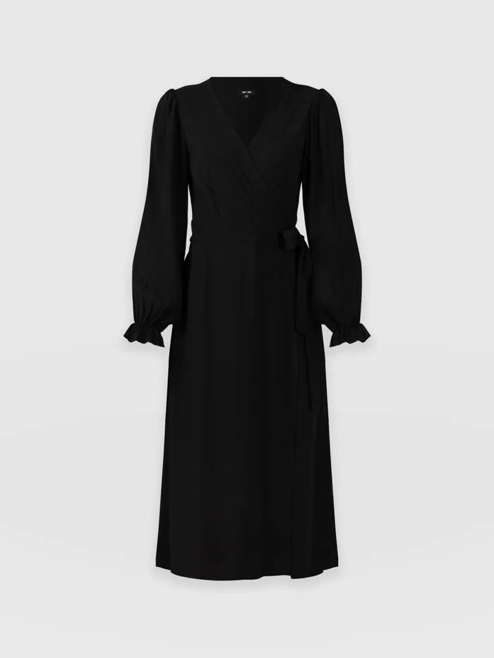 Bonnie Wrap Dress 8211 Black Black Women Saint And Sofia Dresses