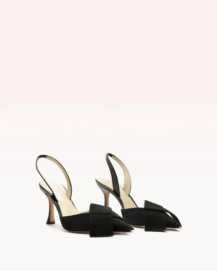 Bonny 85 Suede Black Black Women Alexandre Birman Pumps