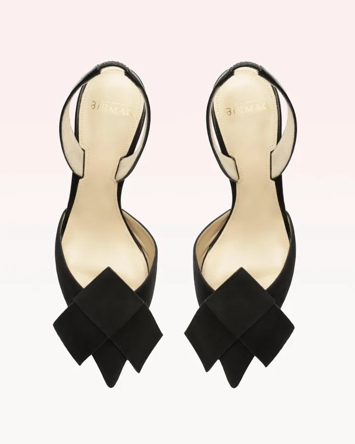 Bonny 85 Suede Black Black Women Alexandre Birman Pumps