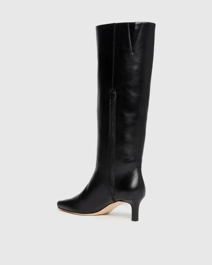 Boots Women PAIGE Ansley Tall Boot 8211 Black Leather Boots Women PAIGE Ansley Tall Boot 8211 Black Leather