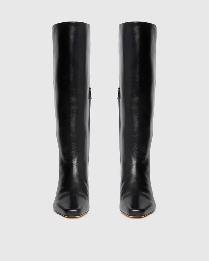 Boots Women PAIGE Ansley Tall Boot 8211 Black Leather Boots Women PAIGE Ansley Tall Boot 8211 Black Leather