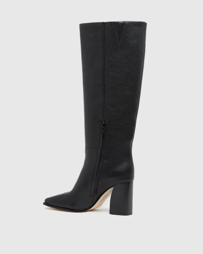 Boots Women PAIGE Faye Boot 8211 Black Leather Boots Women PAIGE Faye Boot 8211 Black Leather