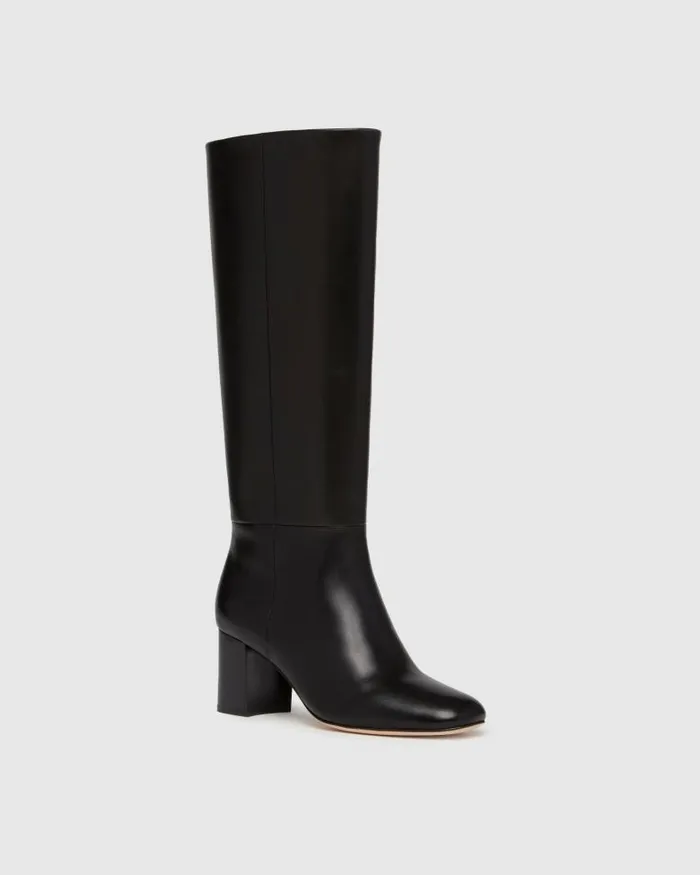 Boots Women PAIGE Katy Tall Boot 8211 Black Leather Boots Women PAIGE Katy Tall Boot 8211 Black Leather