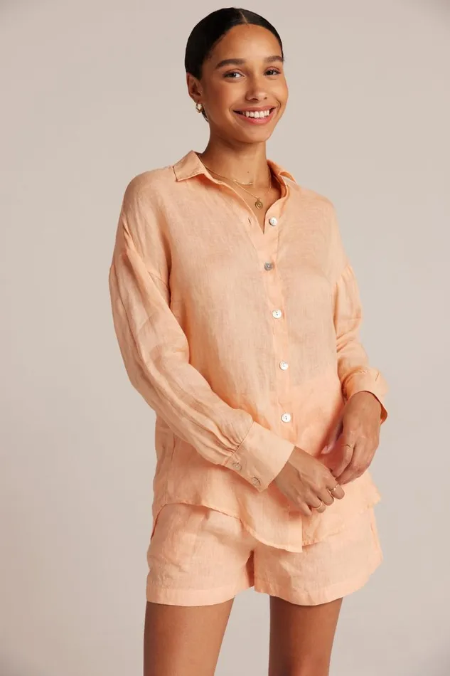 Boyfriend Button Down 8211 Peach Parker Women Bella Dahl Button Down