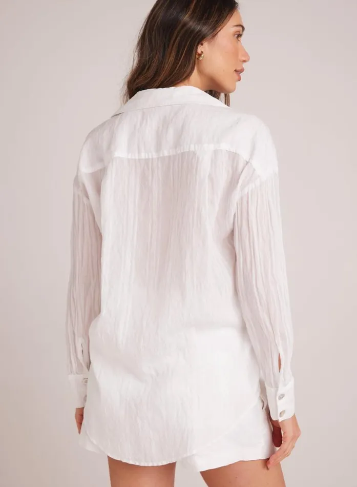 Boyfriend Button Down 8211 White Women Bella Dahl Long Sleeve