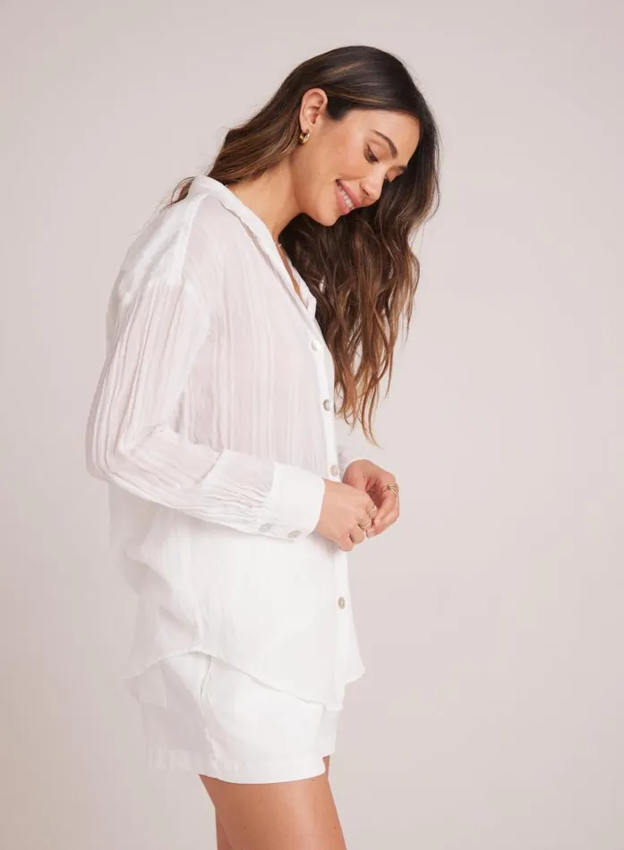 Boyfriend Button Down 8211 White Women Bella Dahl Long Sleeve