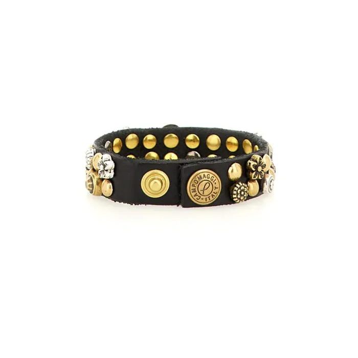 Bracelets WomenMen Campomaggi Kura Black Bracelets WomenMen Campomaggi Kura Black