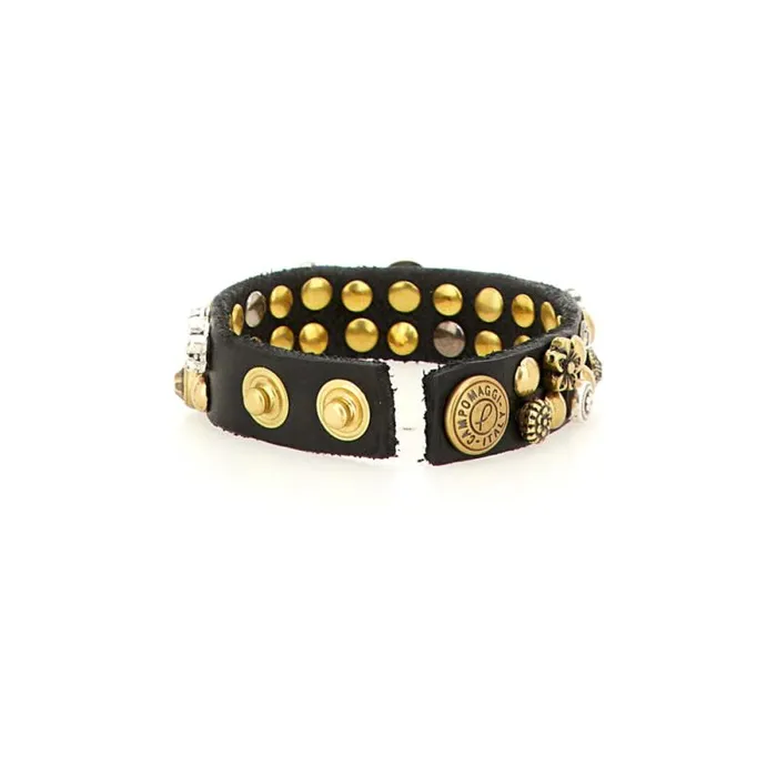 Bracelets WomenMen Campomaggi Kura Black Bracelets WomenMen Campomaggi Kura Black