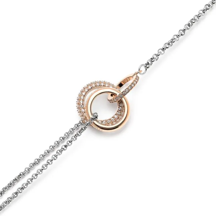 Bracelets Women Olivia Burton Entwine Silver and Rose Gold Bracelet