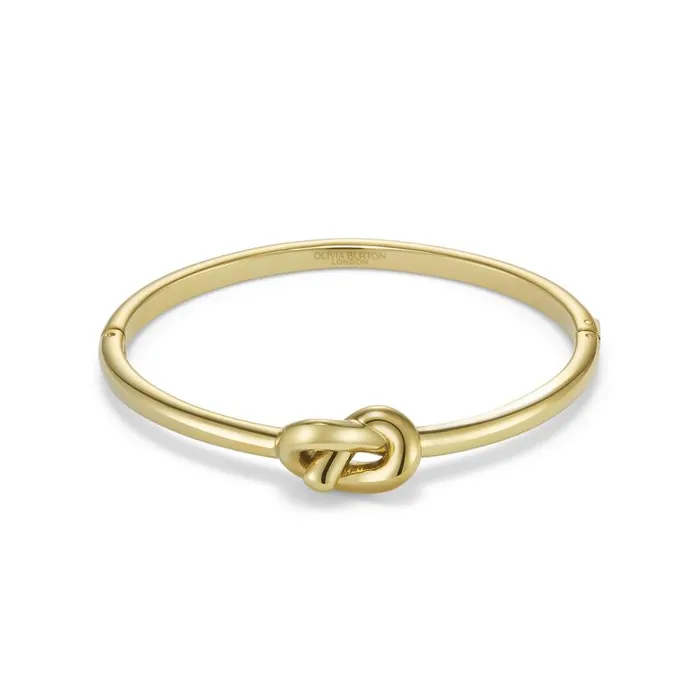 Bracelets Women Olivia Burton Lovers Knot Gold Plated Bangle