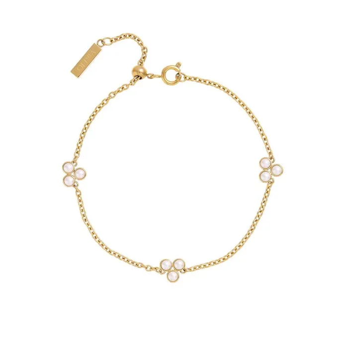 Bracelets Women Olivia Burton Pearl Cluster Gold Bracelet