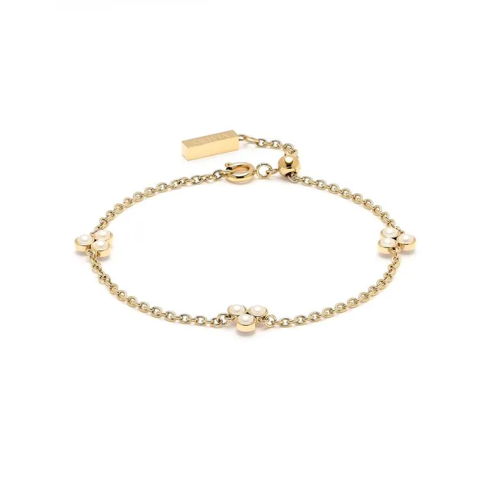 Bracelets Women Olivia Burton Pearl Cluster Gold Bracelet