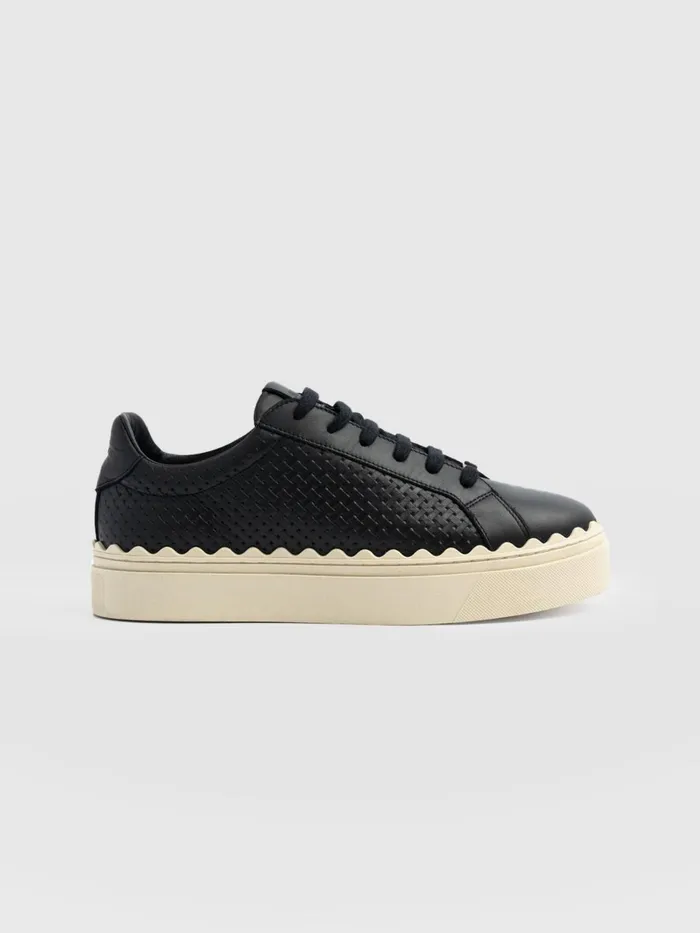 Brook Scallop Sneaker 8211 Black Black Women Saint And Sofia All Sneakers