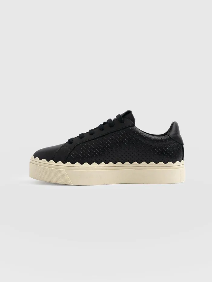 Brook Scallop Sneaker 8211 Black Black Women Saint And Sofia All Sneakers