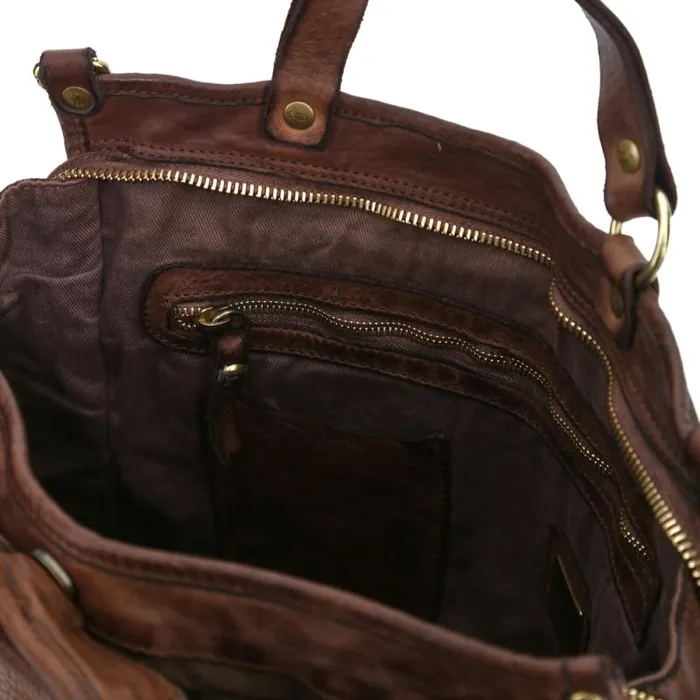 Business Bags WomenMen Campomaggi Tokio Brown Business Bags WomenMen Campomaggi Tokio Brown