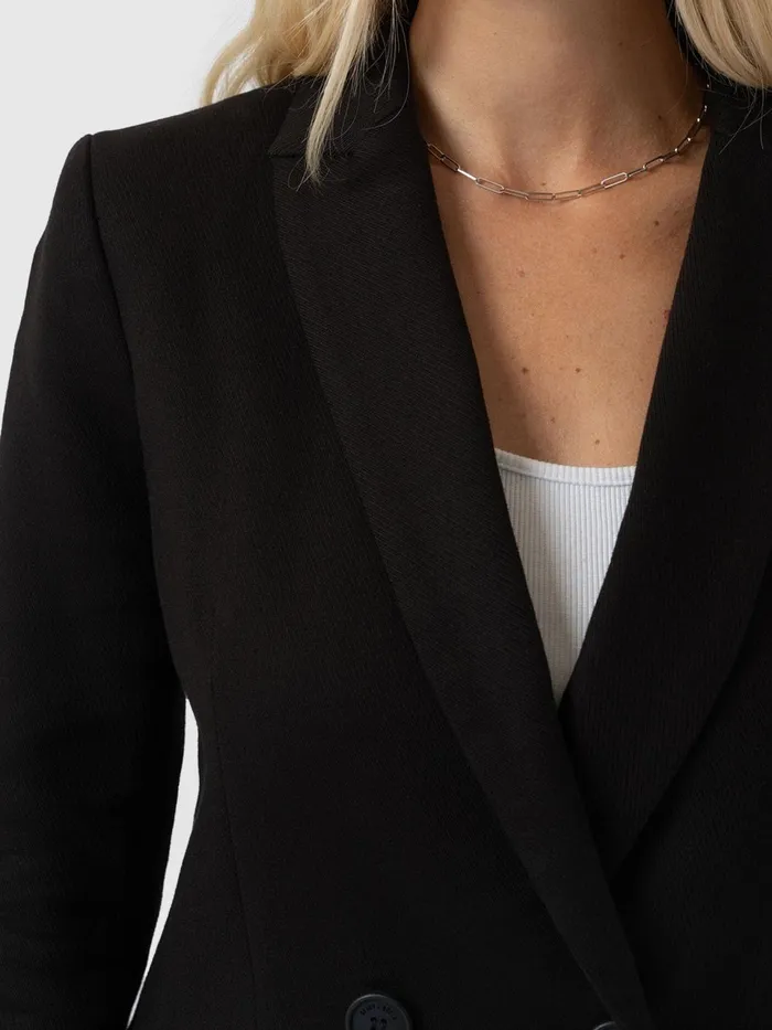 Cambridge Blazer 8211 Black Black Women Saint And Sofia Blazers
