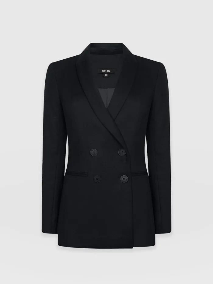 Cambridge Blazer 8211 Black Black Women Saint And Sofia Blazers