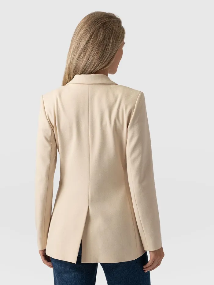 Cambridge Blazer Crepe 8211 Beige Beige Women Saint And Sofia Blazers
