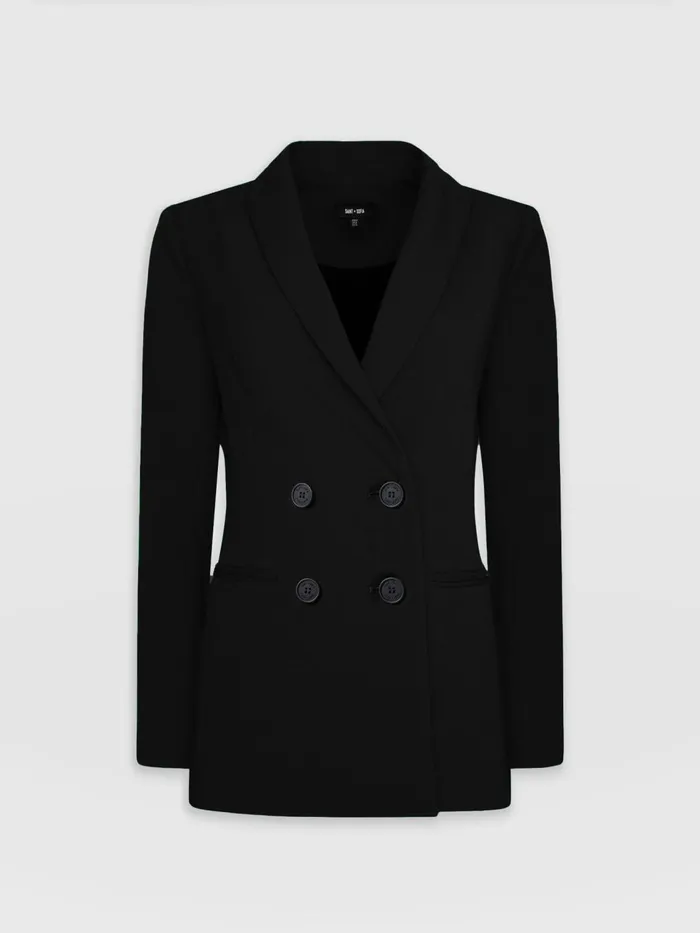 Cambridge Blazer Crepe 8211 Black Black Women Saint And Sofia Blazers