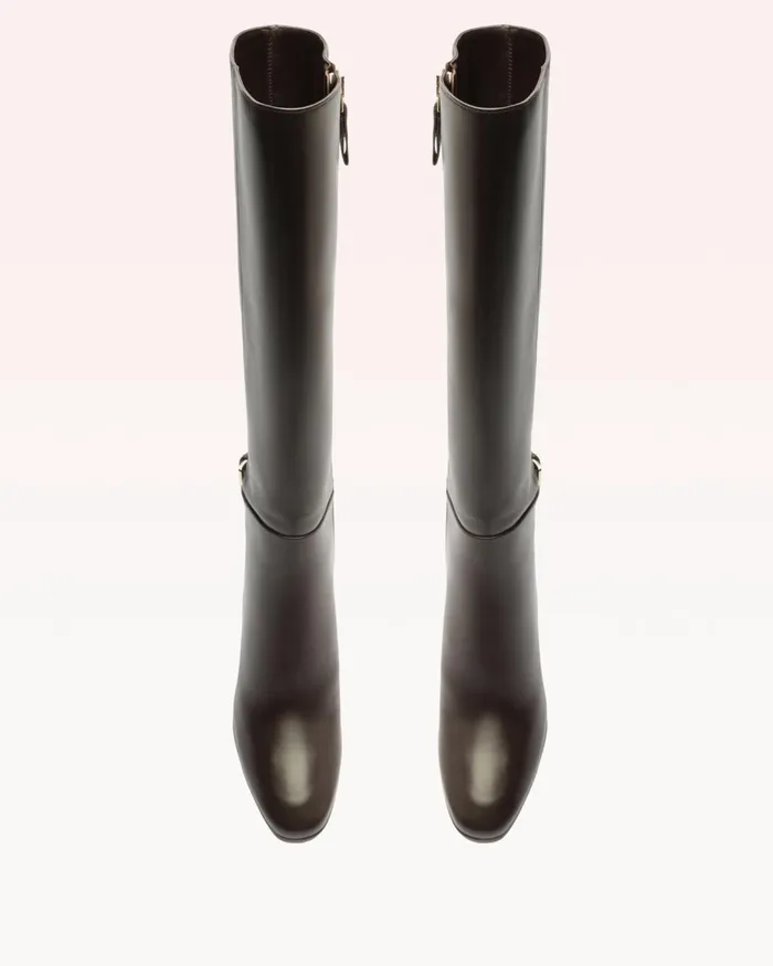 Candance Tall Boot 8211 Luxury Leather Boots 8211 Brown KneeHigh Boots Alexandre Birman Dark Brown Women Alexandre Birman Boots