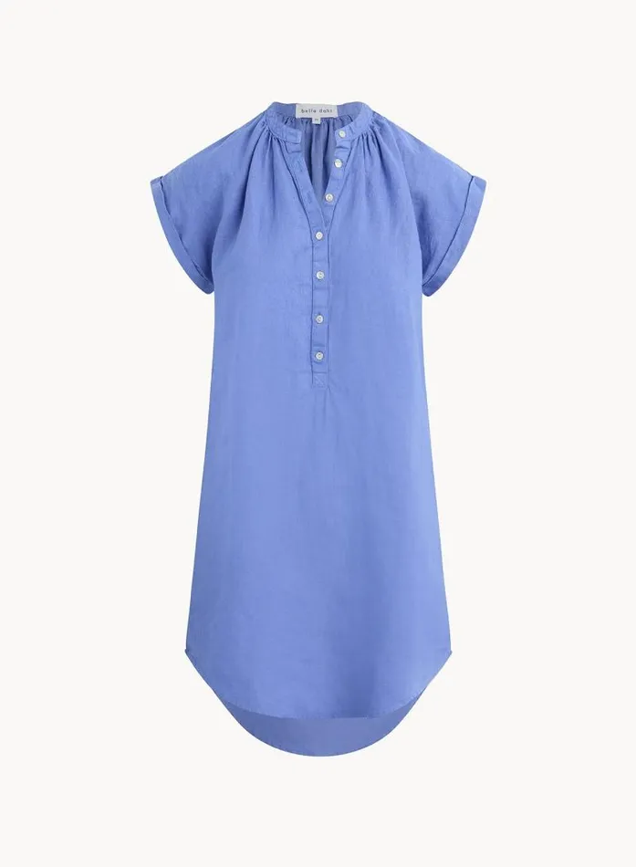 Cap Sleeve Henley Dress 8211 Bahia Blue Women Bella Dahl Mini Dresses