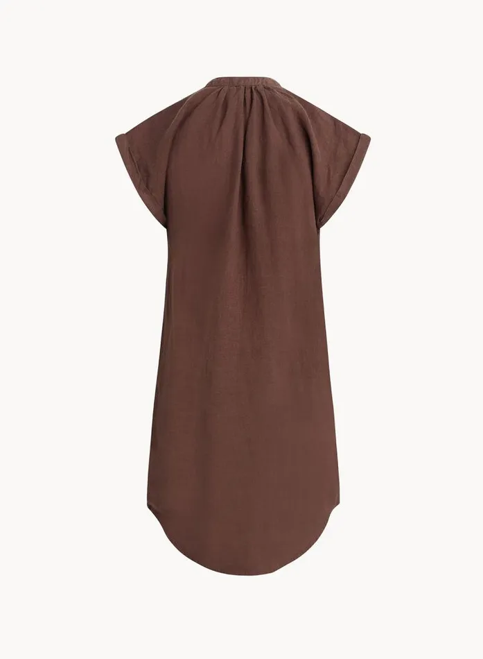 Cap Sleeve Henley Dress 8211 Cocoa Cabana Women Bella Dahl Mini Dresses Cap Sleeve Henley Dress 8211 Cocoa Cabana Women Bella Dahl Mini Dresses