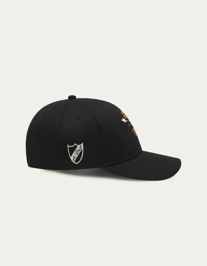 CapsHats Men Les Deux Les Deux Flower Baseball Cap 8211 BlackBlack