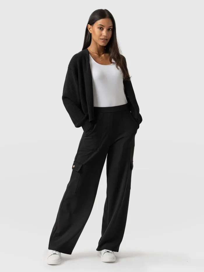 Cargo Chelsea Wide Leg Pant 8211 Black Black Women Saint And Sofia Pants