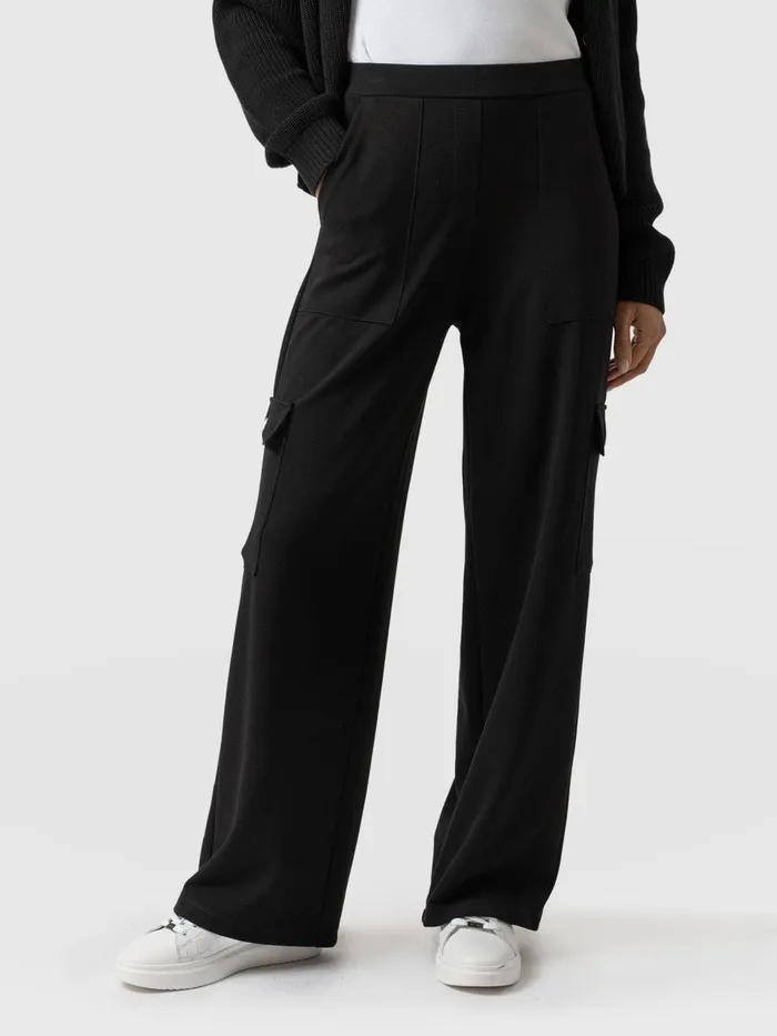 Cargo Chelsea Wide Leg Pant 8211 Black Black Women Saint And Sofia Pants