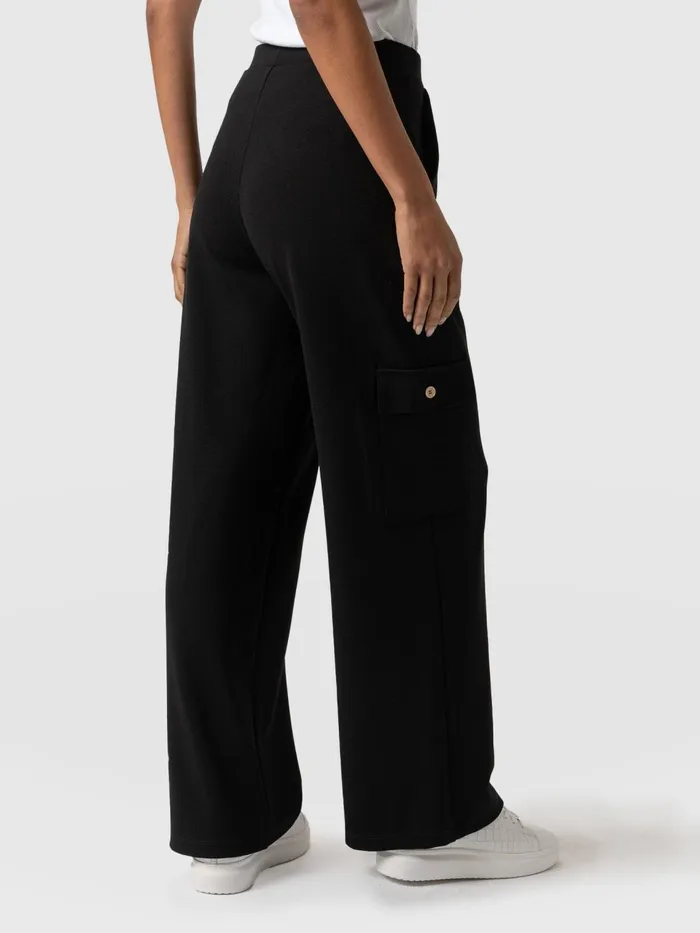 Cargo Chelsea Wide Leg Pant 8211 Black Black Women Saint And Sofia Pants