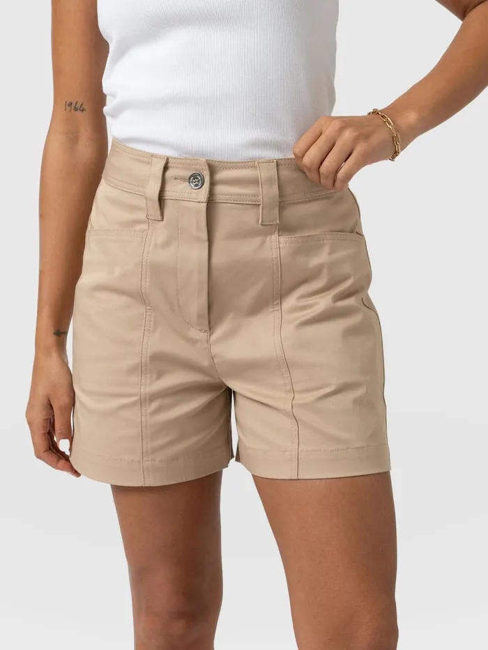 Cargo Short 8211 Beige Beige Women Saint And Sofia Shorts