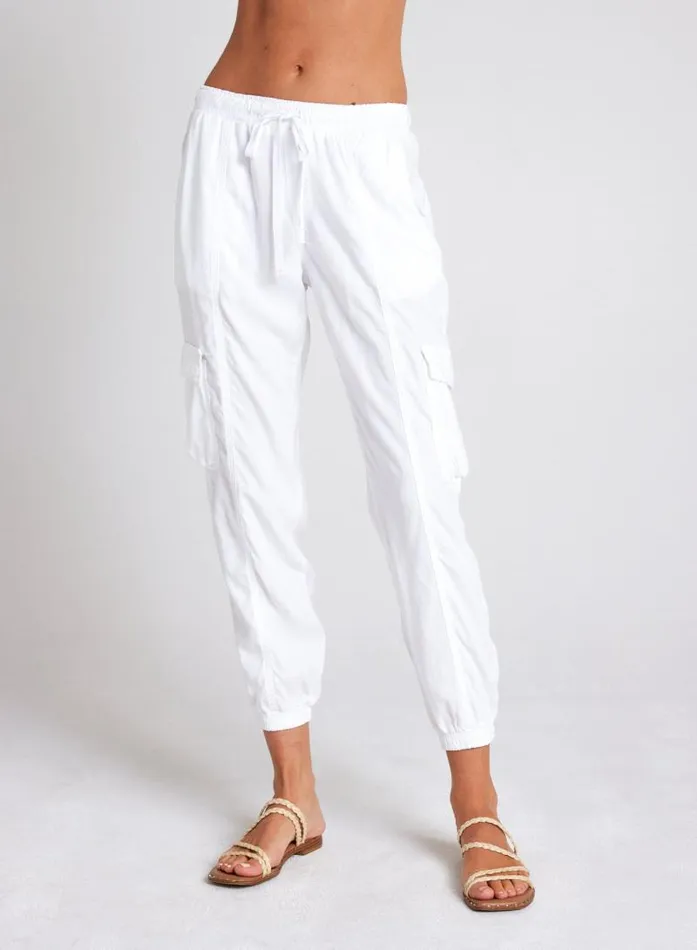 Cargo Track Pants 8211 White Women Bella Dahl Pants