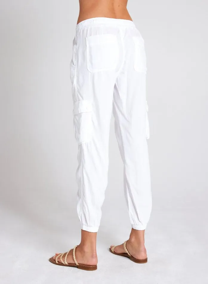 Cargo Track Pants 8211 White Women Bella Dahl Pants Cargo Track Pants 8211 White Women Bella Dahl Pants