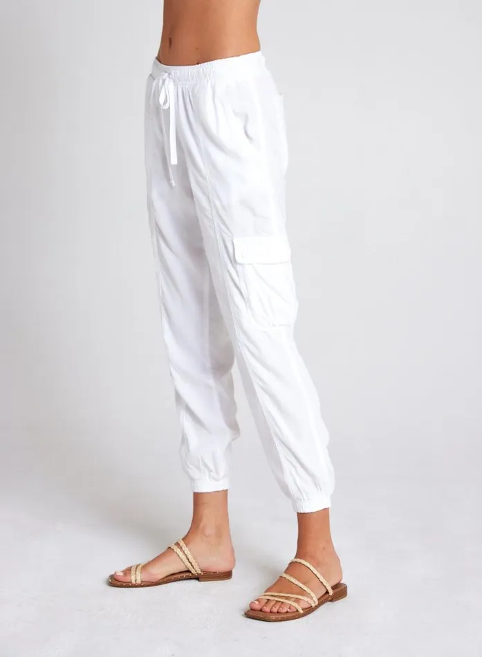Cargo Track Pants 8211 White Women Bella Dahl Pants Cargo Track Pants 8211 White Women Bella Dahl Pants