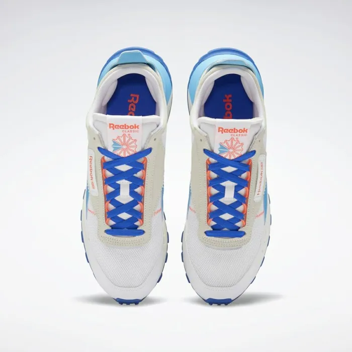 Casual Shoes MensWomens Reebok Classic Leather Legacy Shoes Ftwr White Chalk Court Blue