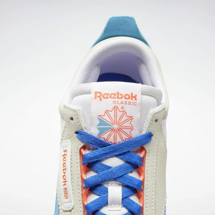 Casual Shoes MensWomens Reebok Classic Leather Legacy Shoes Ftwr White Chalk Court Blue