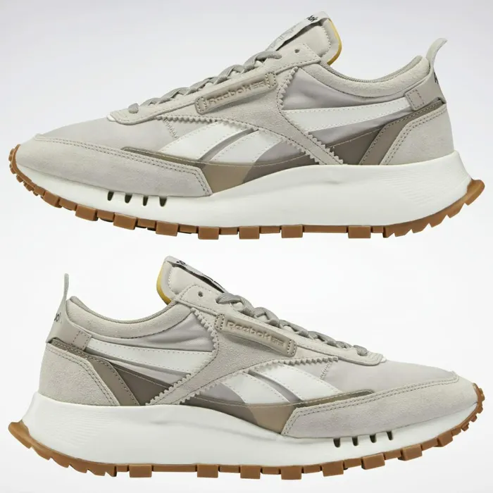 Casual Shoes MensWomens Reebok Classic Leather Legacy Shoes Sand Stone Chalk Reebok Lee 3