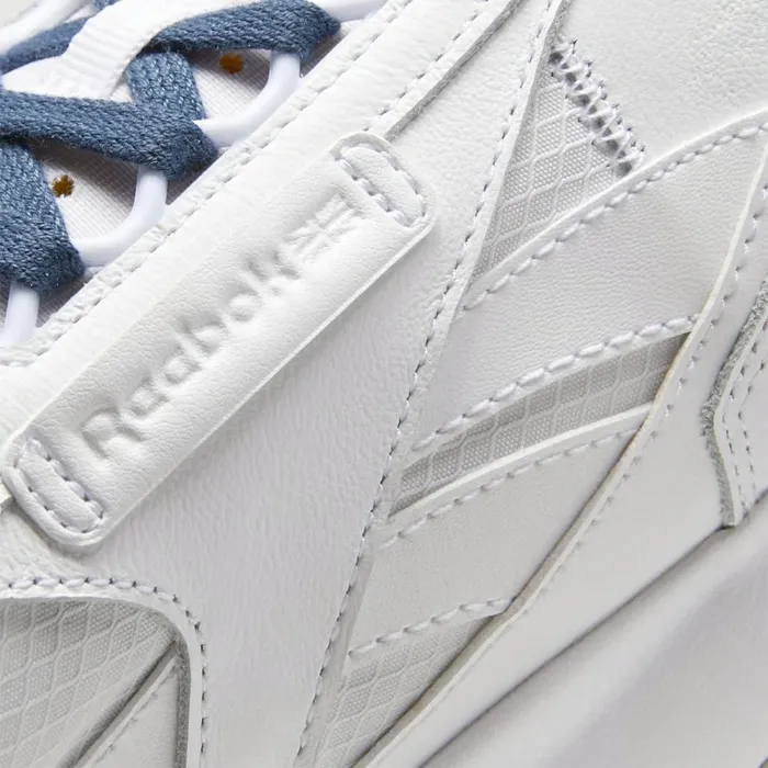Casual Shoes MensWomens Reebok Classic Leather Legacy Shoes White Brave Blue Forest Green