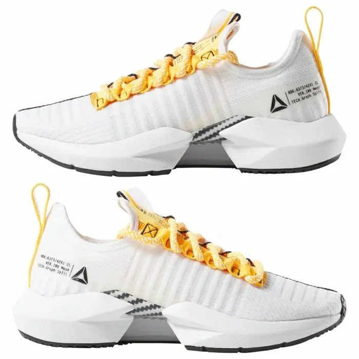 Casual Shoes Womens Reebok Sole Fury SE Shoes White Black Solar Gold