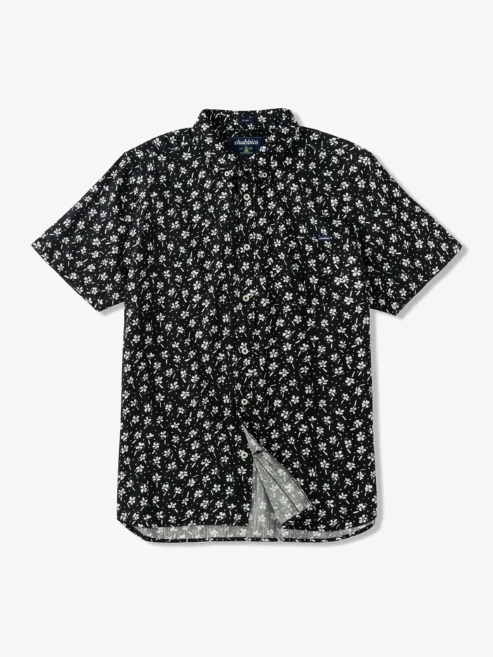 Chubbies Button Ups Men The Bloom Boom Black Floral