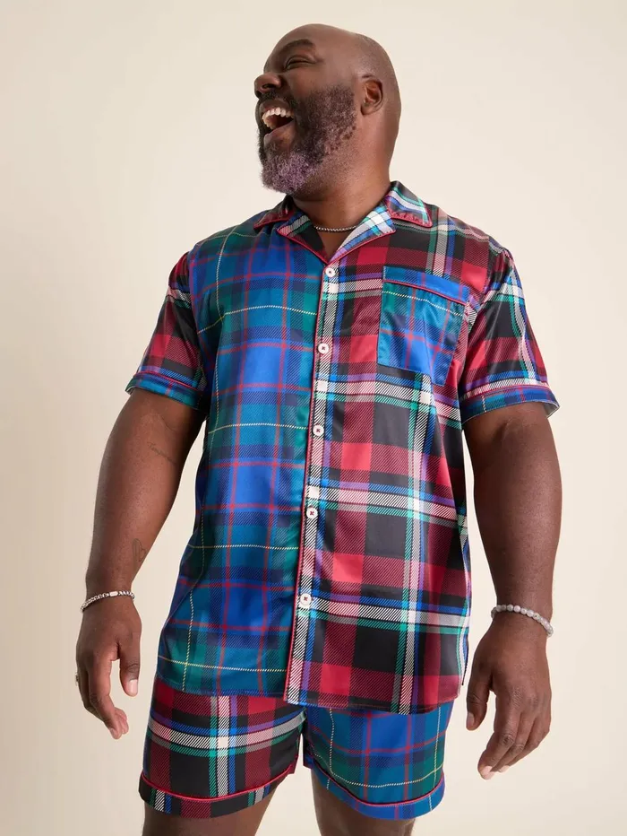 Chubbies Pajamas Categories The All Wrapped Up Redblue Plaid