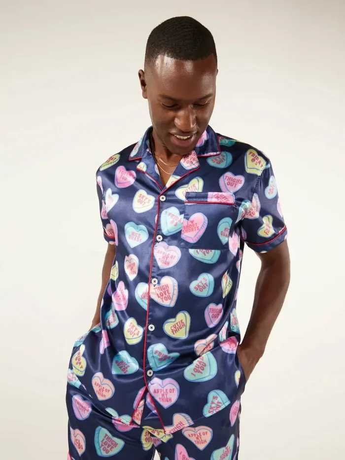 Chubbies Pajamas Categories The Thigh Love You Navy Hearts