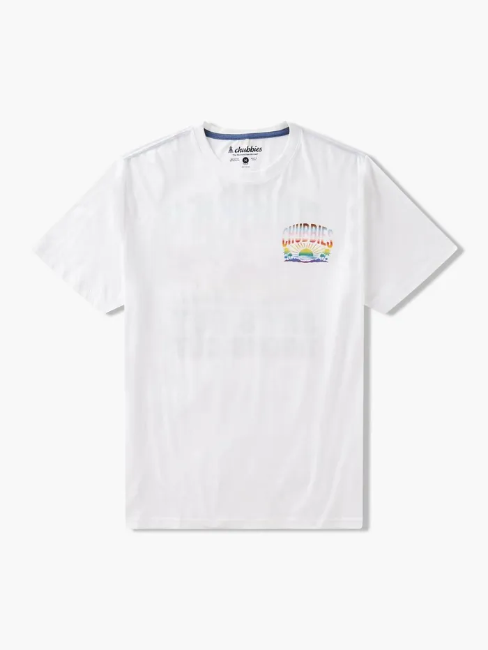 Chubbies Tees and Tanks Men Loud and Proud White