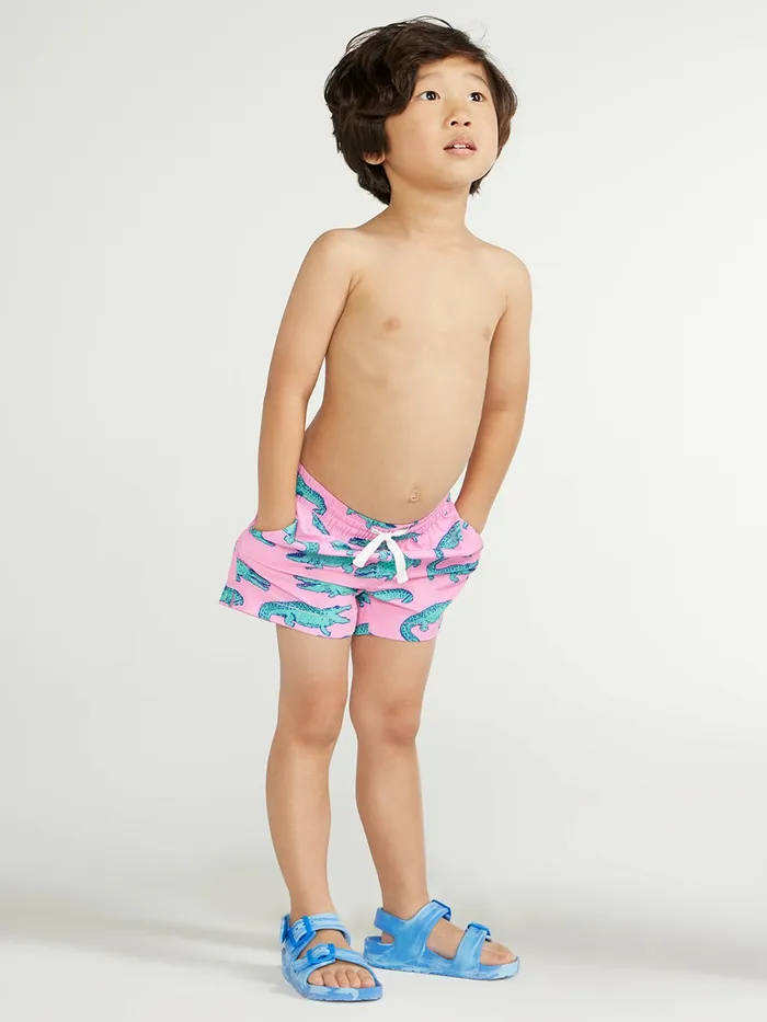 Chubbies Toddler 6m6 Swim The Lil Glades Pink Alligator
