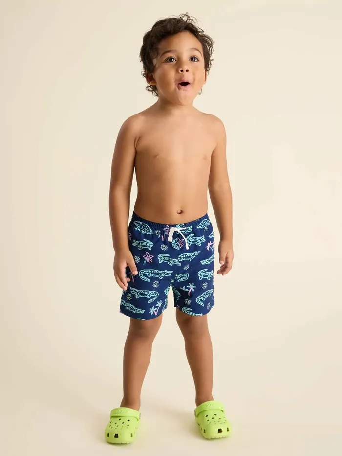 Chubbies Toddler 6m6 Swim The Mini Neon Glades Navy Alligator Palms