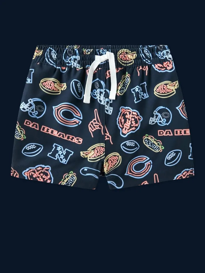 Chubbies Toddler 6m6 Swim The Neon Bears Chicago Bears Navy