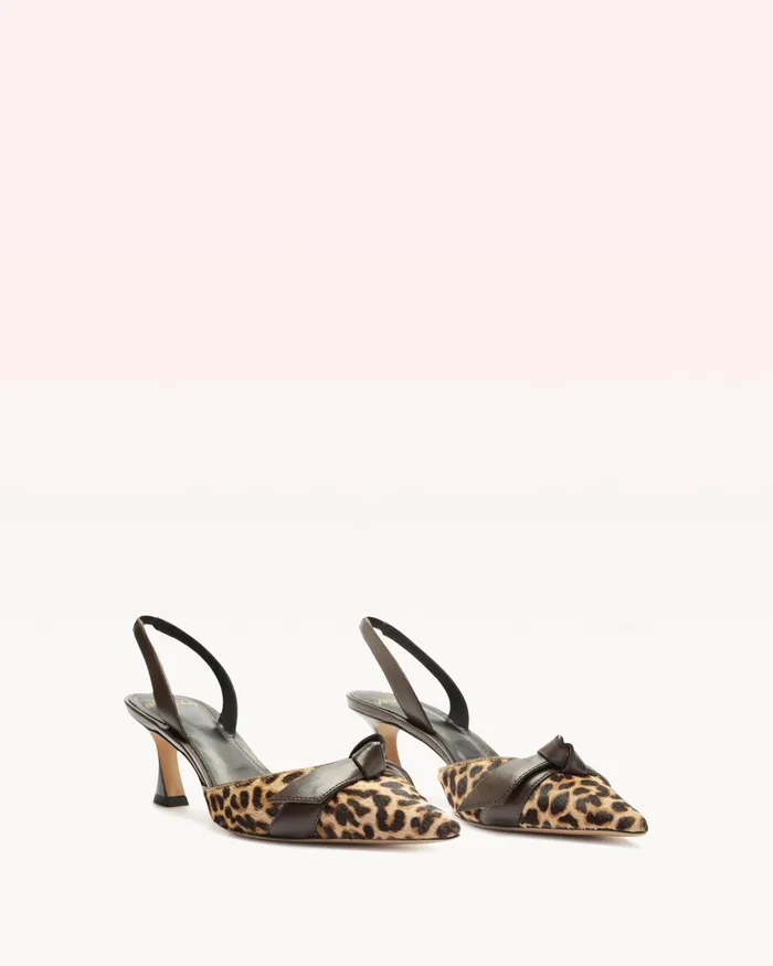 Clarita Bell Slingback 60 Leopard Alexandre Birman Clarita Slingback Animal Print Women Alexandre Birman Pumps