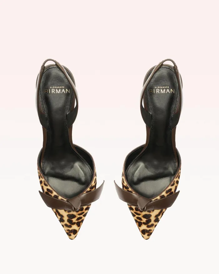 Clarita Bell Slingback 60 Leopard Alexandre Birman Clarita Slingback Animal Print Women Alexandre Birman Pumps